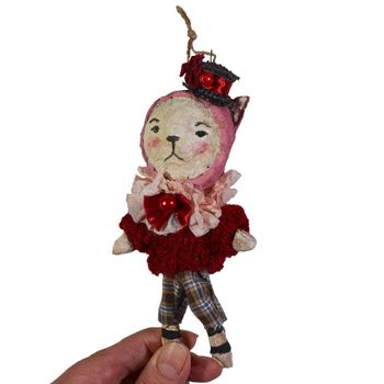 Handmade Xmas Ornament, Cat #130