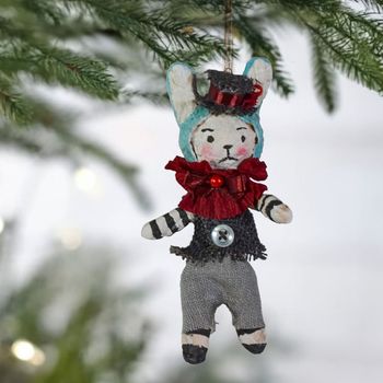 Handmade Xmas ornaments, Bunny #136