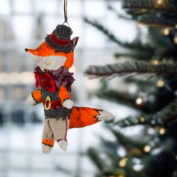 Handmade Christmas ornaments, Fox-boy #138