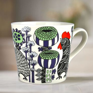 Mug "Lazy Roosters" Fabelskog series
