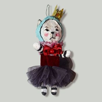 Handmade Christmas ornaments, Cat-Princess#144