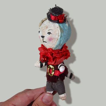 Handmade Christmas Ornament, Cat #141