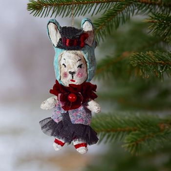 Handmade Christmas Ornament, Rabbit#148