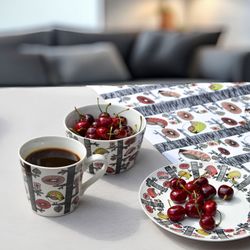 Kitchen towel "Dancing Birds" Fabelskog series