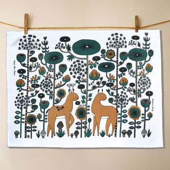 Kitchen towel " Sly Deer" Fabelskog