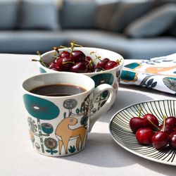 Kitchen towel "Sly Deer" New design Fabelskog