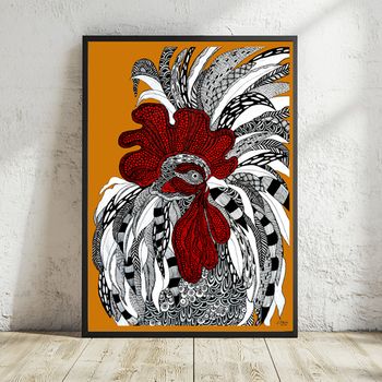 Art print A3"Rooster"