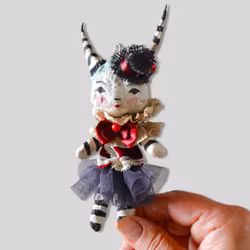 Spun Cotton Ornament, Theater Clown #151