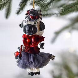 Håndlaget Julepynt, Ku med hale #152
