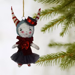 Handmade Christmas Ornament, Theater Clown #161