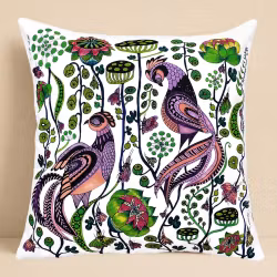 Cushion cover "Pheasants" by Anna Strøm