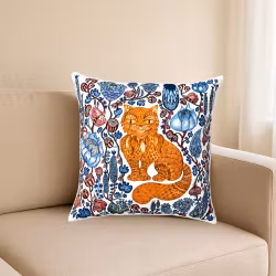 Cushion cover "The Cat" by Anna Strøm