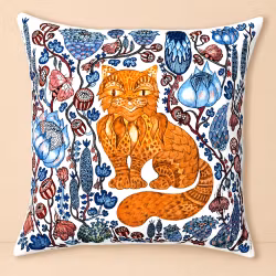 Cushion cover "The Cat" by Anna Strøm