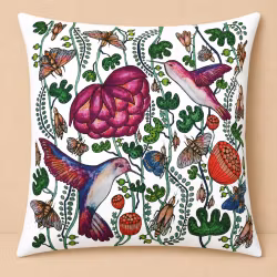 Cushion cover "Colibri" blue