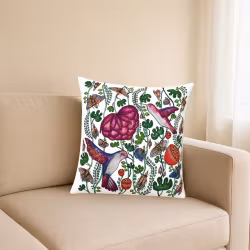 Cushion cover "Colibri" blue