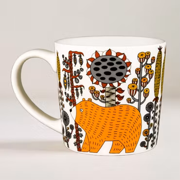 Ny Kaffekopp"Smarte Bjørner " fra Fabelskog 0,25L