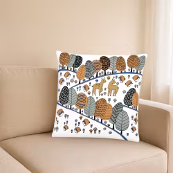 Cushion cover "Rustling Trees"  Fabelskog series