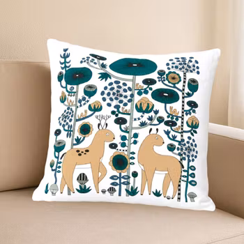 Cushion cover "Sly Deer" Fabelskog series