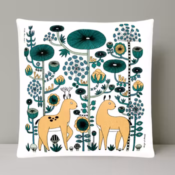 Cushion cover "Sly Deer" Fabelskog series
