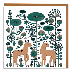 Greeting Card "Sly Deer" Fabelskog