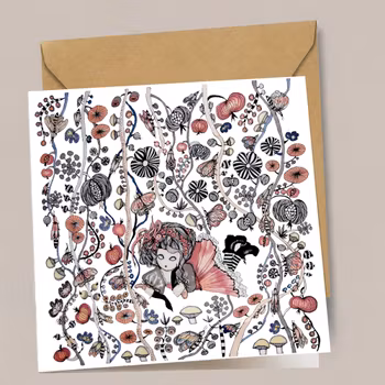 Art card " Snill Pike in Fabelskog"