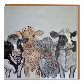 Kunstkort “4 Kuer”