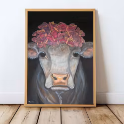 Plakat  A3 "Ku med sommerfugler"