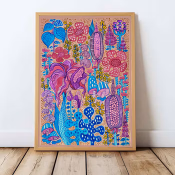 Plakat A3 "Magic Garden rose"