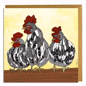 Art card “Hens 3”