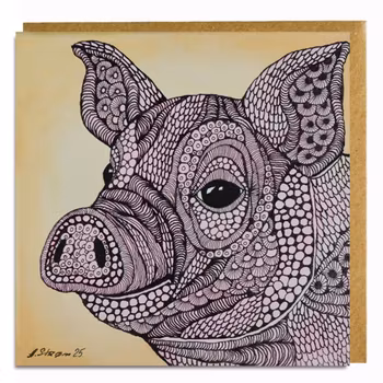 Art card “Pigs”