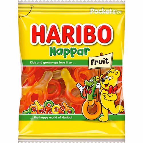 Haribo Fruktnappar 80 g