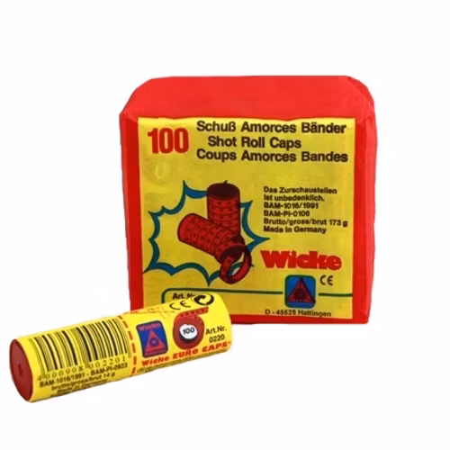 Amorces band - 100 skott på ett bälte