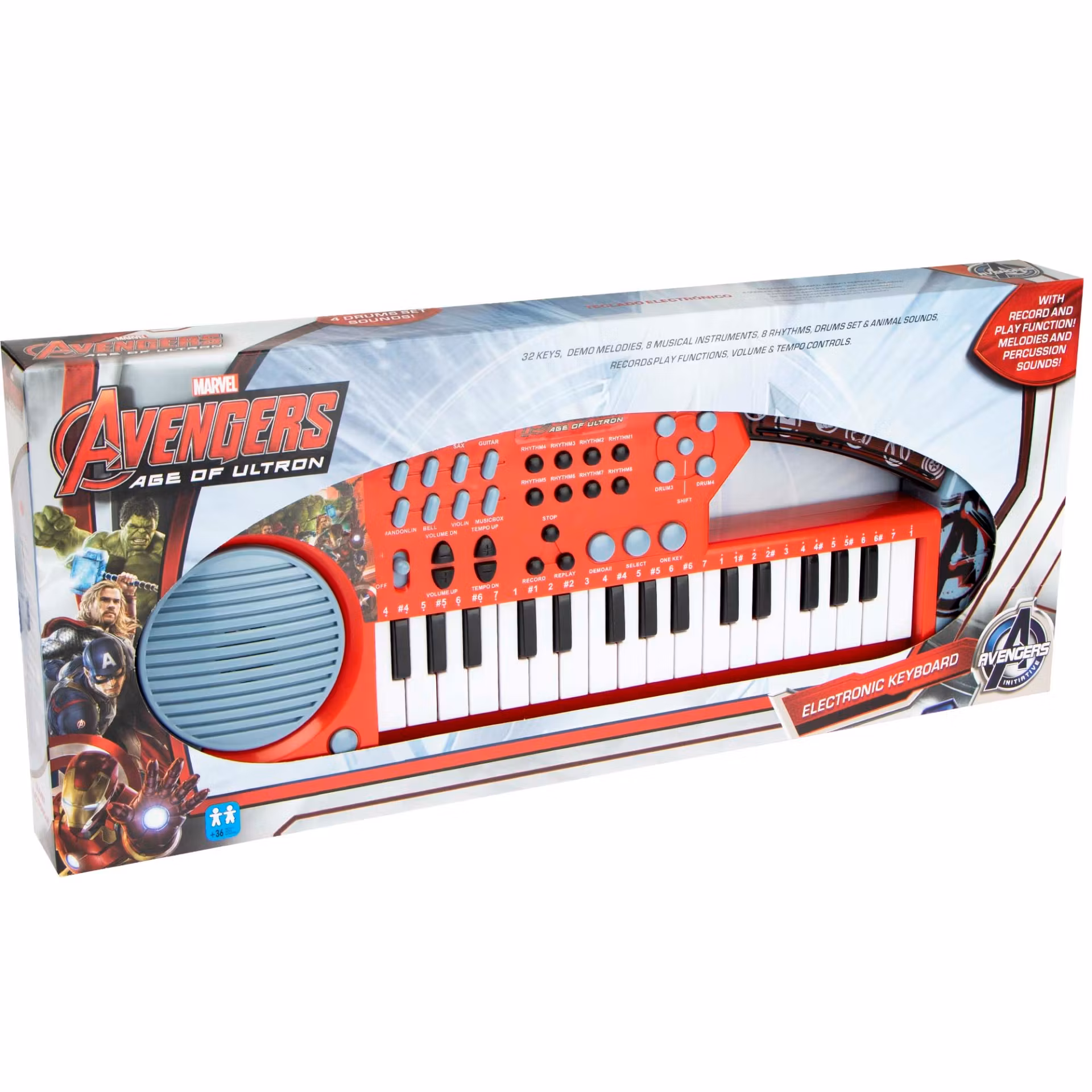 Avengers Toy Elektroniskt tangentbord med 32 nycklar