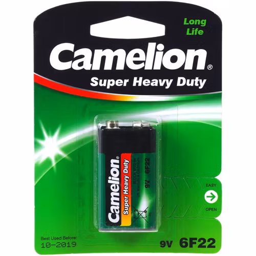 9 volt batterij Camelion Super Heavy Duty