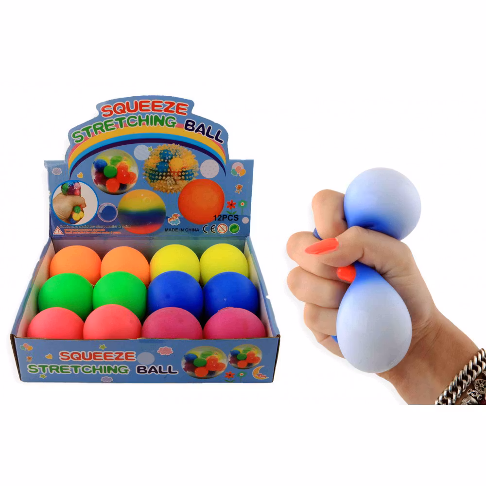 Squeezeball 7 cm neon, färger 6