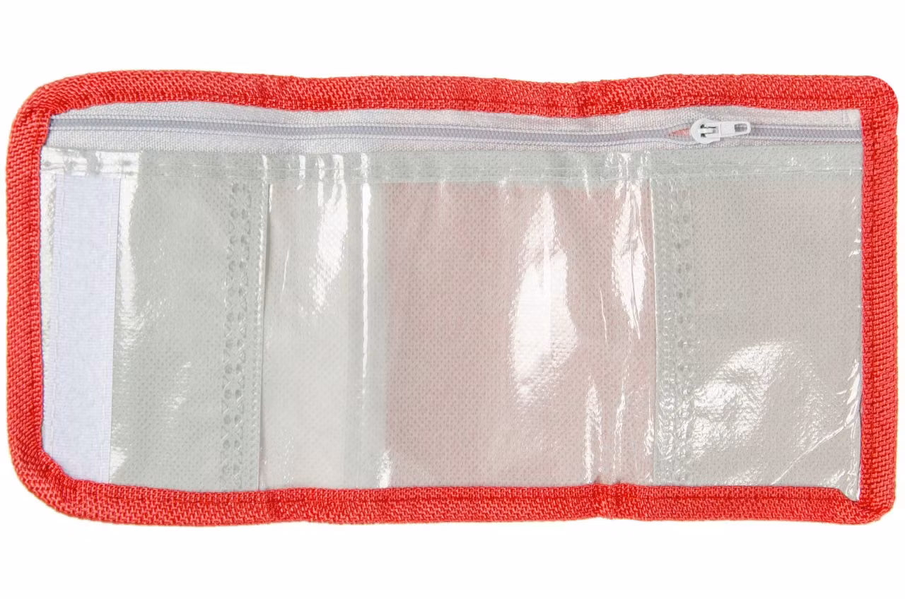 plånbok pirater röd 12 cm