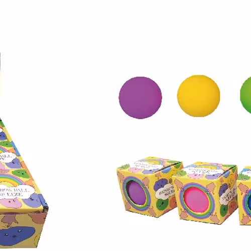 Pressa regnbågsbollen