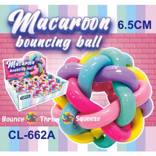 CURLY BOUNCE BALL REGNBÅGENS