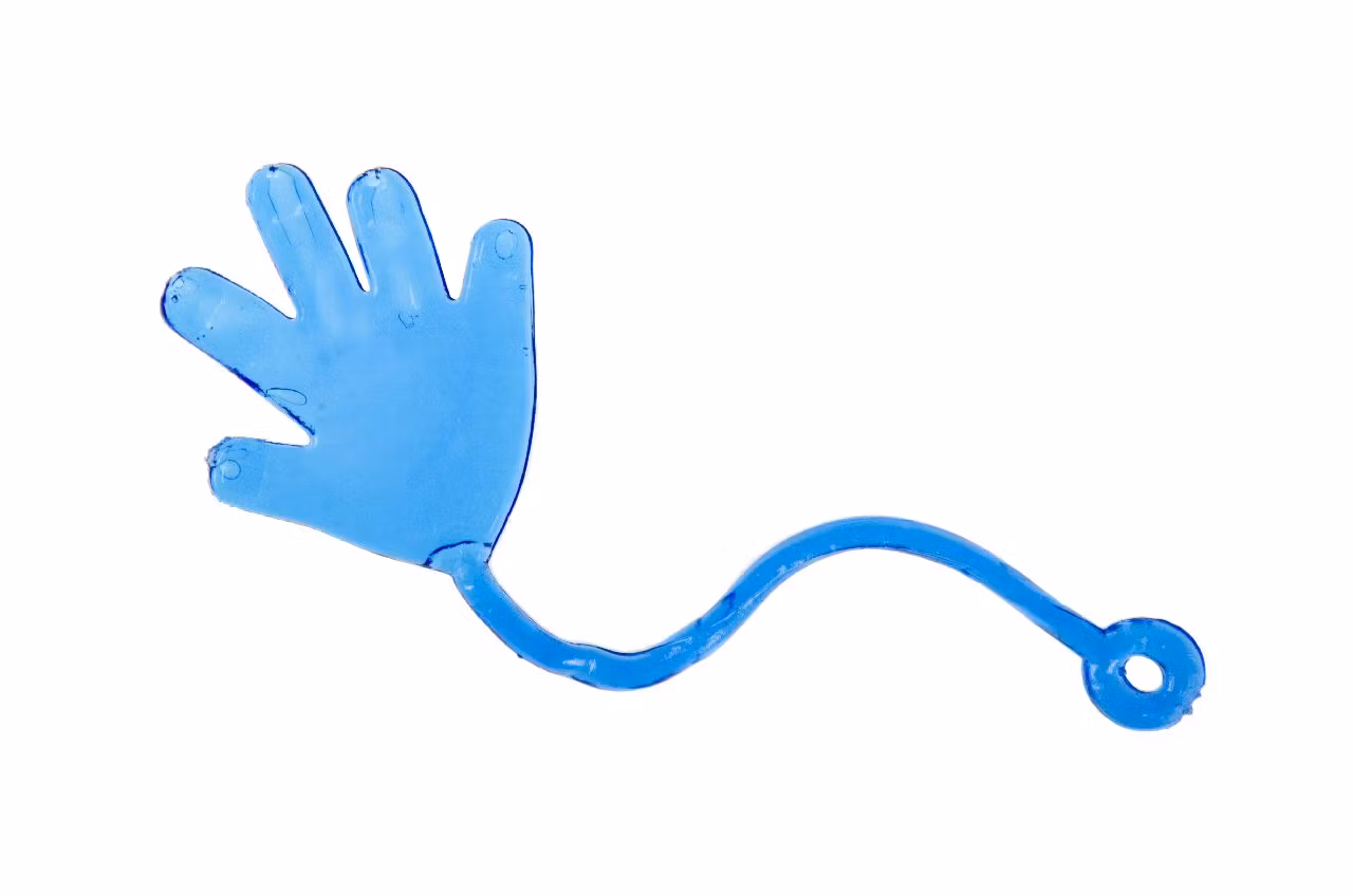 Klibbig Hand olika färger