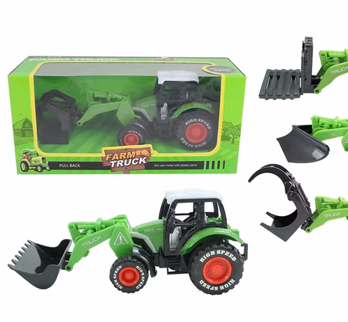 Traktor METAL 4 sorterat ca 16 cm