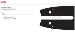 Svärd 16" till 18" 0,325 1,6mm (0,063) OREGON ControlCut  -A074