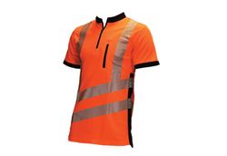 T-shirt orange med varsel reflex - TreeHog