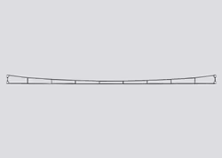 MÄ8922 - Kontaktledning 165 mm - Märklin Z