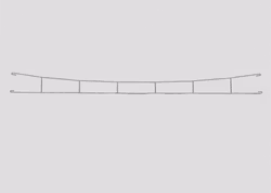 MÄ70253 - Kontaktledning 252,7 mm - Märklin H0