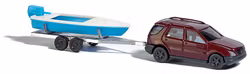 BU8334 - Merzedes Benz M med båttrailer - Busch N