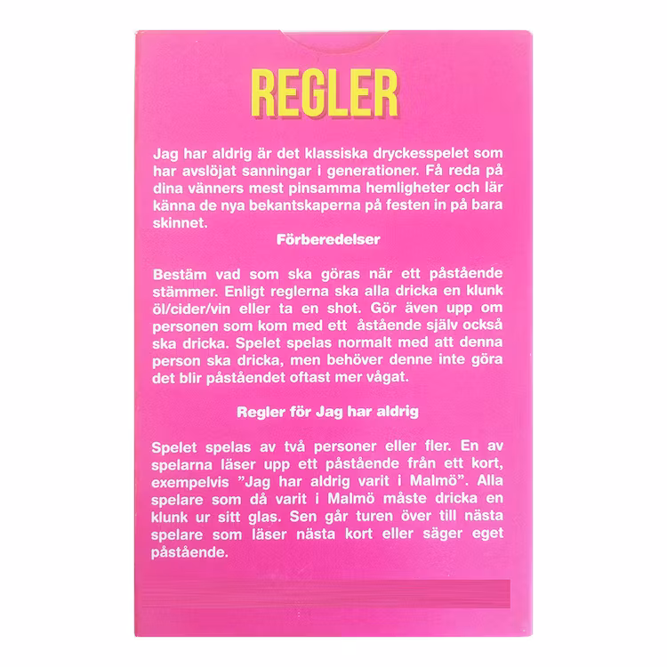 Jag har aldrig Frågespel