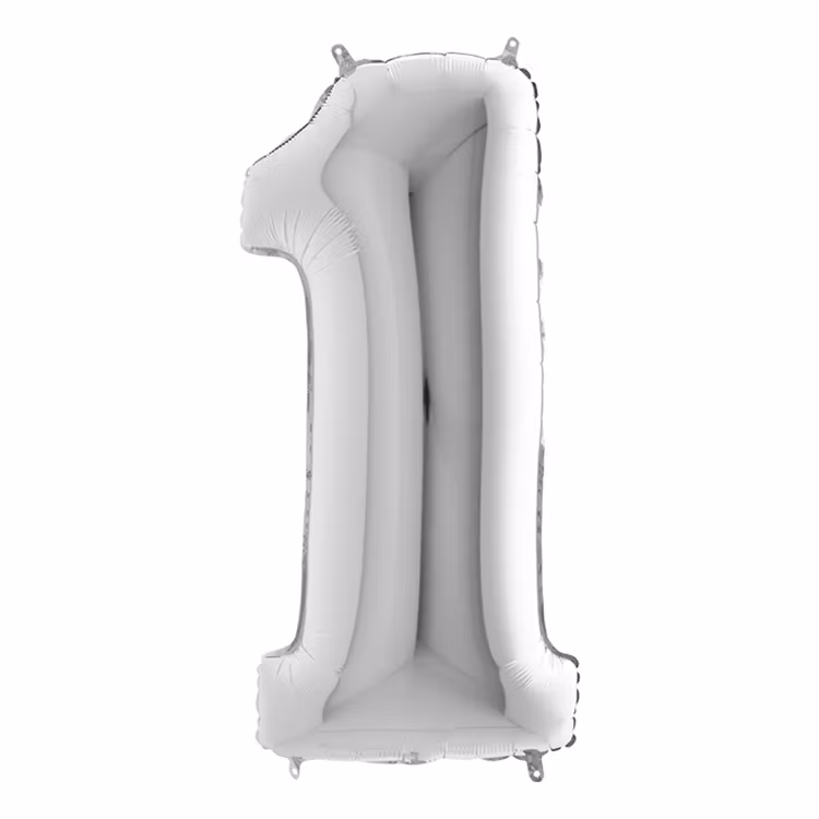 Silver Metallic Sifferballong