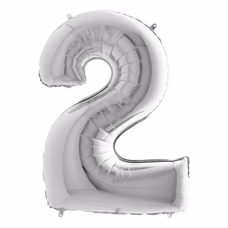 Silver Metallic Sifferballong