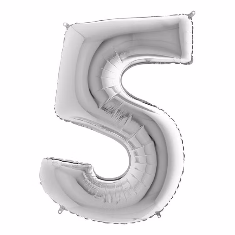 Silver Metallic Sifferballong