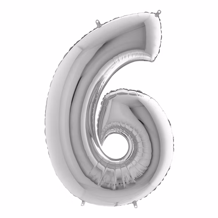 Silver Metallic Sifferballong